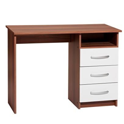 Písací stôl 60044 orech/biela 2