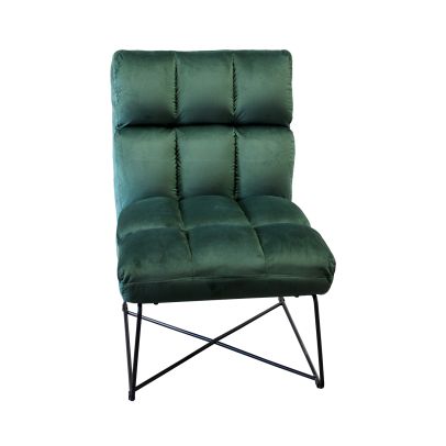 Kreslo ACAPULCO zelený zamat 2