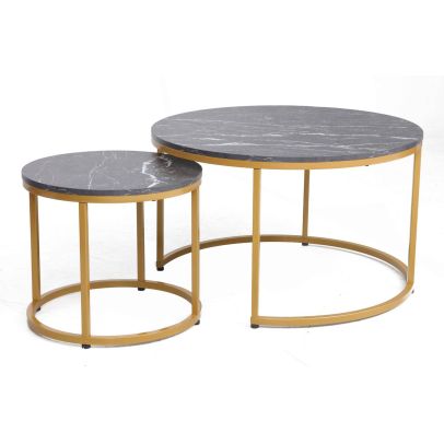 Set konferenčných stolíkov Signal DION GOLD