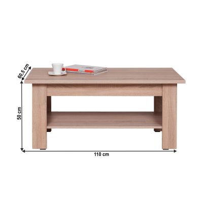 Konferenčný stolík typ 19, dub sonoma, GRAND 2