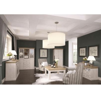 Konferenčný stolík, sosna nordická/dub divoký, ROYAL LN 2