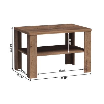 Konferenčný stolík, dub lefkas, TEDY TYP T23 2
