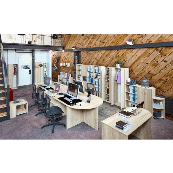 Písací stôl s výsuvom, dub sonoma, TEMPO ASISTENT NEW 023