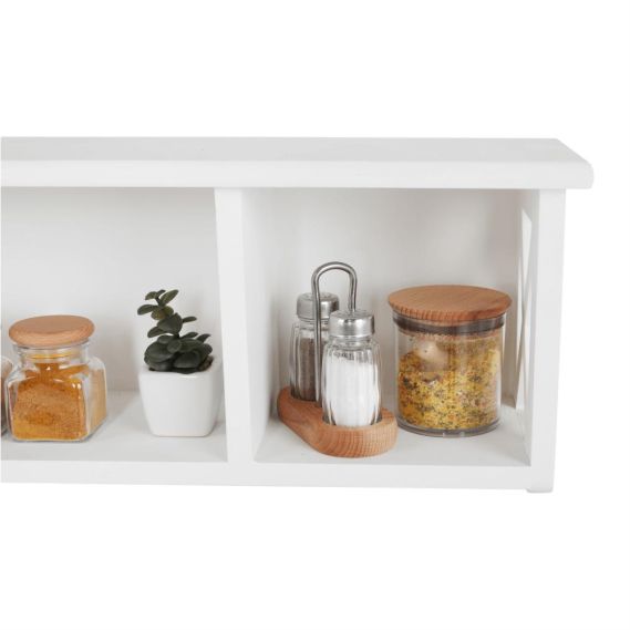 Závesná polica, biela, RAFAELLO