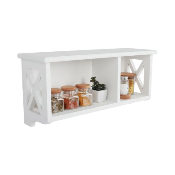 Závesná polica, biela, RAFAELLO