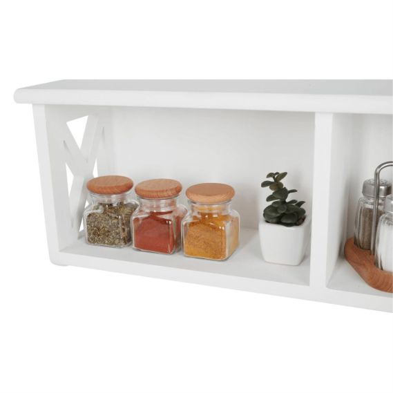 Závesná polica, biela, RAFAELLO