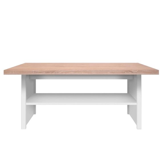 Konferenčný stolík 115, biela/dub sonoma, TOPTY TYP 18