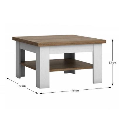 Konferenčný stolík, sosna Andersen/dub lefkas, PROVANCE 2