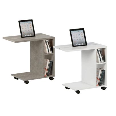 Príručný stolík, svetlý betón, NIDEN 2