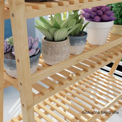 Skladací regál, bambus, NEPEL TYP 2 + darček 2