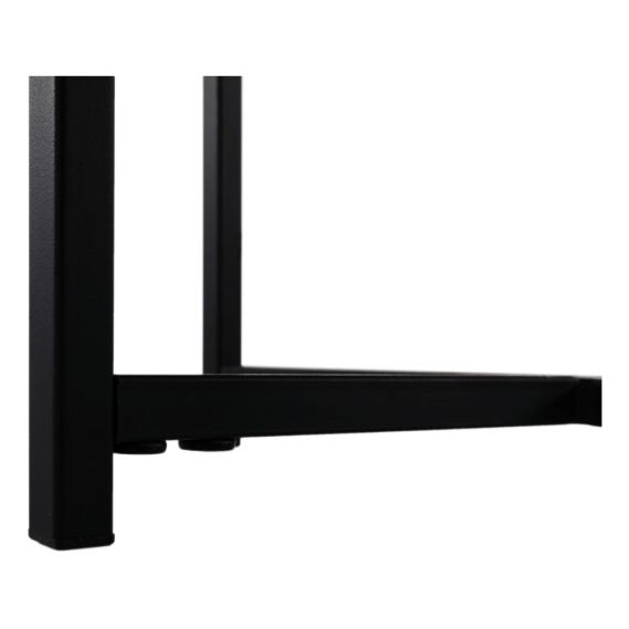 Príručný stolík,  dub/čierny kov, IMSAR