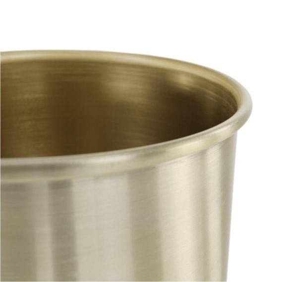 Kvetináč, čierna/zlatá, JUDE TYP 2