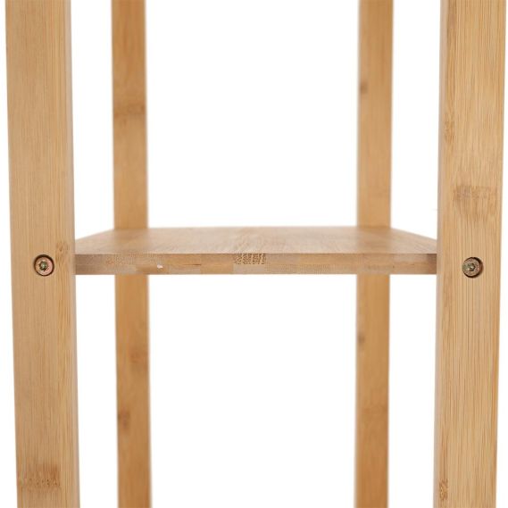 4-poličkový regál, prírodný bambus, IMPEROR TYP 2