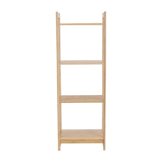 4-poličkový regál, prírodný bambus, IMPEROR TYP 2