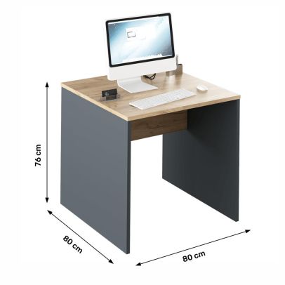 Písací stôl, grafit/dub artisan, RIOMA NEW TYP 17 2