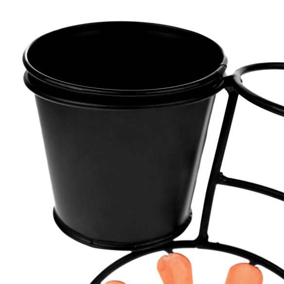 Retro kvetináč v tvare bicykla, bordová/čierna, SEMIL