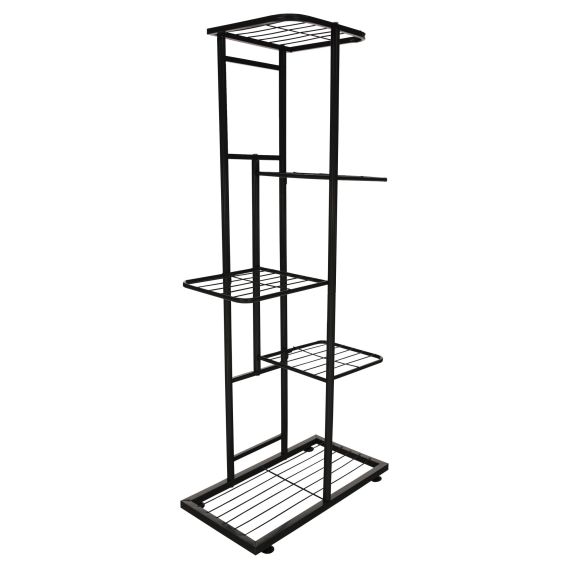 Kovový stojan na kvety, tmavosivá, BAMIR TYP 1