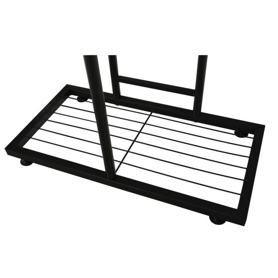 Kovový stojan na kvety, tmavosivá, BAMIR TYP 1