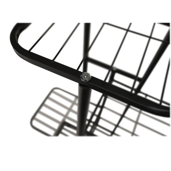 Kovový stojan na kvety, tmavosivá, BAMIR TYP 1