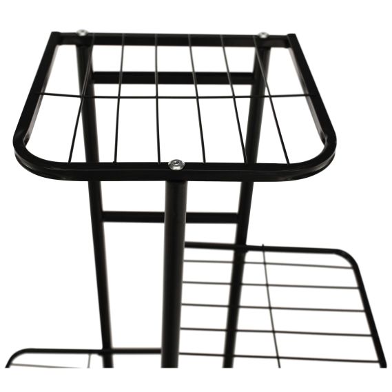 Kovový stojan na kvety, tmavosivá, BAMIR TYP 1