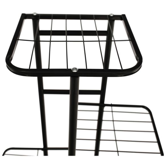 Kovový stojan na kvety, tmavosivá, BAMIR TYP 1