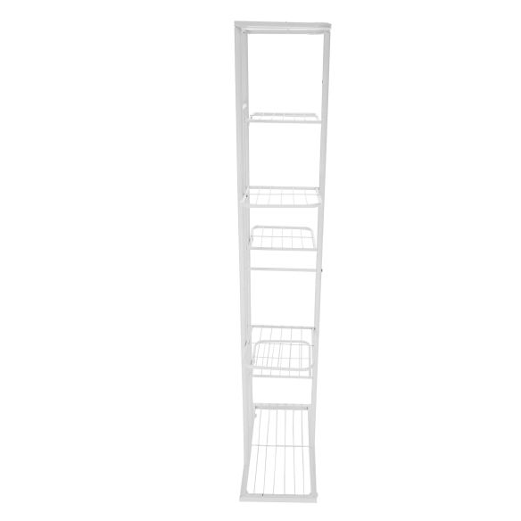 Kovový stojan na kvety, biela, BAMIR TYP 2