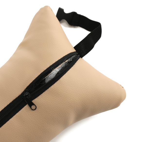 Kancelárske/herné kreslo, čierna/biela/béžová, OZGE 2 NEW