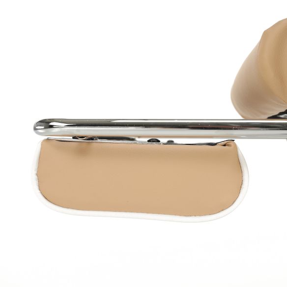 Kancelárske/herné kreslo, čierna/biela/béžová, OZGE 2 NEW