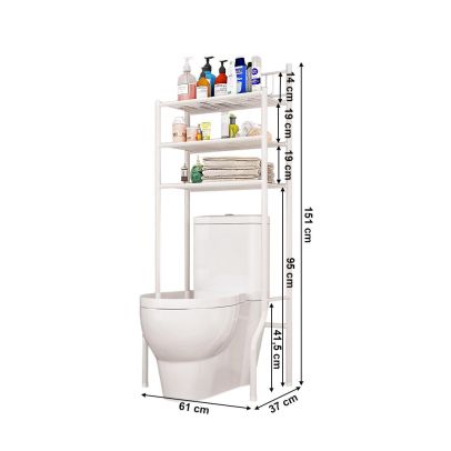 Regál nad WC, biela, REMIN 2