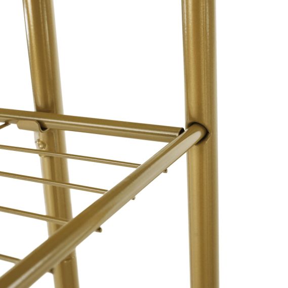 Kovový stojan na kvety, zlatá, BAMIR TYP 3