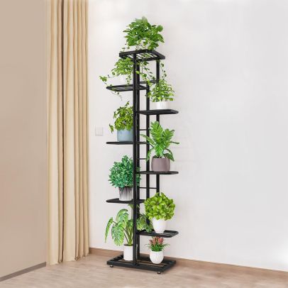 Kovový stojan na kvety, tmavosivá, BAMIR TYP 4 2