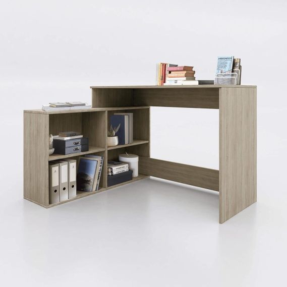 PC stôl, dub sonoma, univerzálny, KORNER NEW