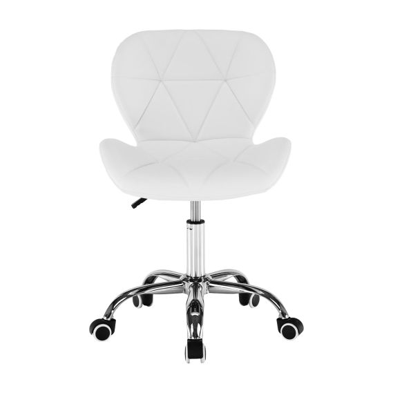Kancelárske kreslo, biela/chróm, ARGUS NEW