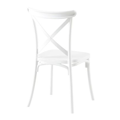 Stohovateľná stolička, biela, SAVITA 2