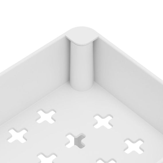 Pojazdný regál, biela, ALIOL TYP 2