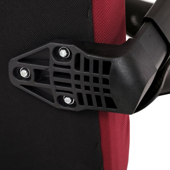 Kancelárska stolička, poťah bordó látka a čierna sieťovina MESH, hojdací mech. KA-B1025 BOR