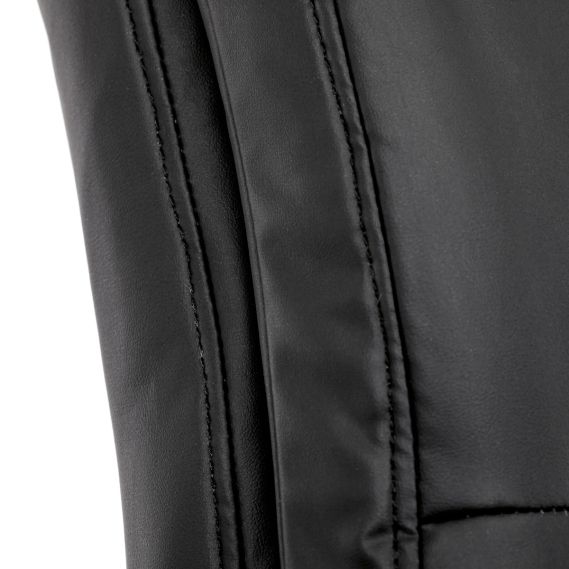 Kancelářská židle, černá ekokůže, taštičkové pružiny, kovový kříž, kolečka na tvrdé podlahy KA-Y346 BK