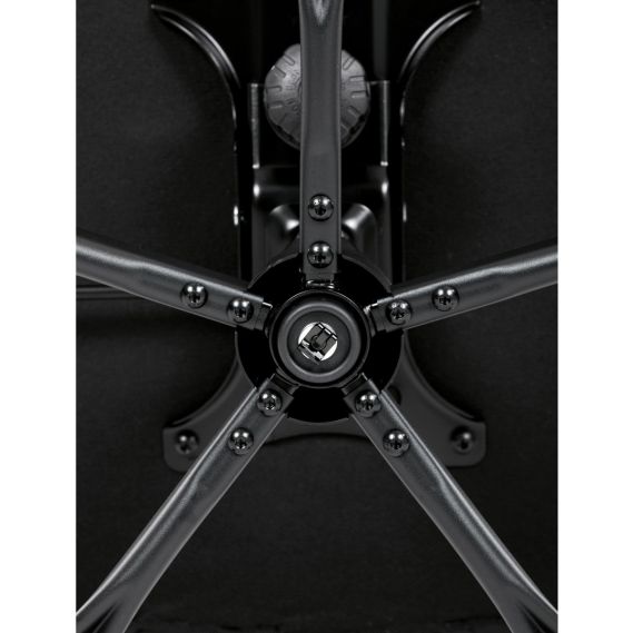 Kancelářská židle, černá ekokůže, taštičkové pružiny, kovový kříž, kolečka na tvrdé podlahy KA-Y346 BK