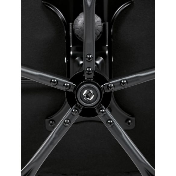 Kancelářská židle, černá ekokůže, taštičkové pružiny, kovový kříž, kolečka na tvrdé podlahy KA-Y346 BK