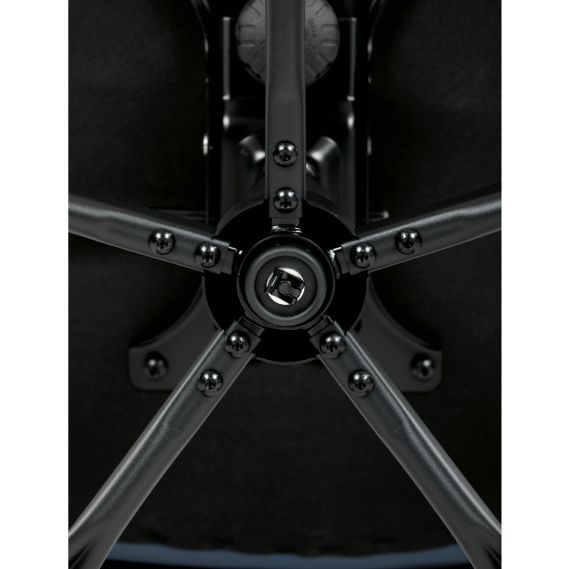 Kancelářská židle, tmavě modrá ekokůže, taštičkové pružiny, kovový kříž, kolečka na tvrdé podlahy KA-Y346 BLUE