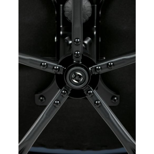 Kancelářská židle, tmavě modrá ekokůže, taštičkové pružiny, kovový kříž, kolečka na tvrdé podlahy KA-Y346 BLUE