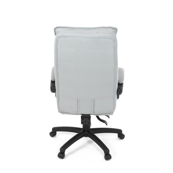 Kancelářské židle s podnožkou, světle šedá látka, PC mechanismus s aretací KA-Y350 SIL