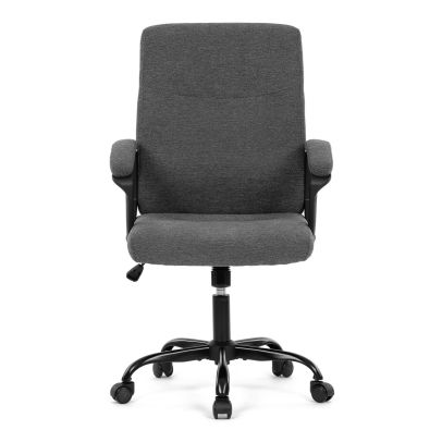 Kancelářské křeslo, šedá látka, kovový kříž KA-Y391 GREY2 2