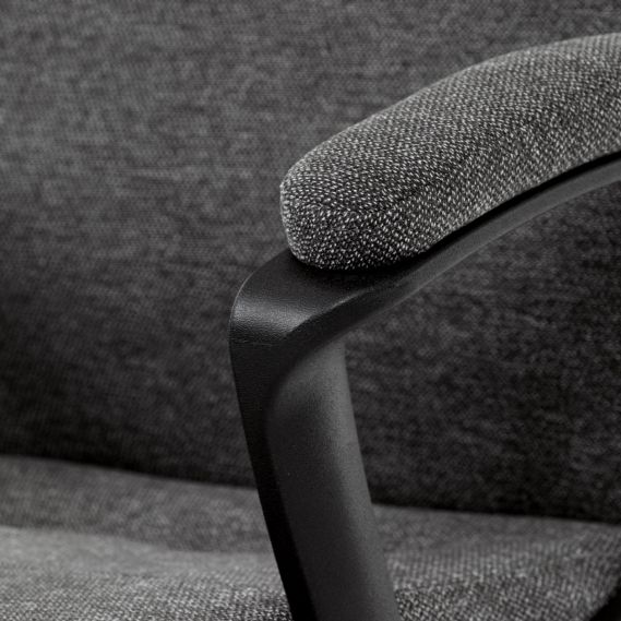 Kancelářské křeslo, šedá látka, kovový kříž KA-Y391 GREY2