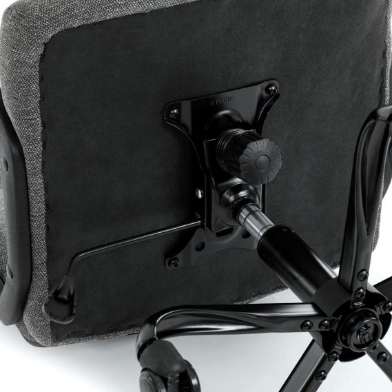 Kancelářské křeslo, šedá látka, kovový kříž KA-Y391 GREY2