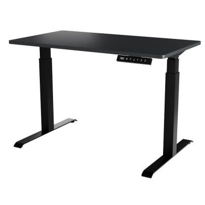 Elektrický výškovo nastaviteľný pc stôl MOON (čierna + antracit)