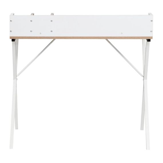 PC stôl, dub svetlý/biela, PSALMO