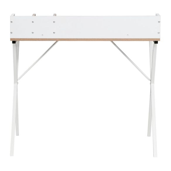 PC stôl, dub svetlý/biela, PSALMO