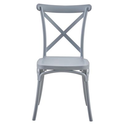 Stohovateľná stolička, sivá, SAVITA 2