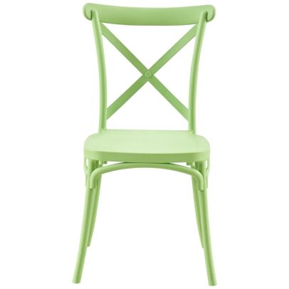 Stohovateľná stolička, zelená, SAVITA 2